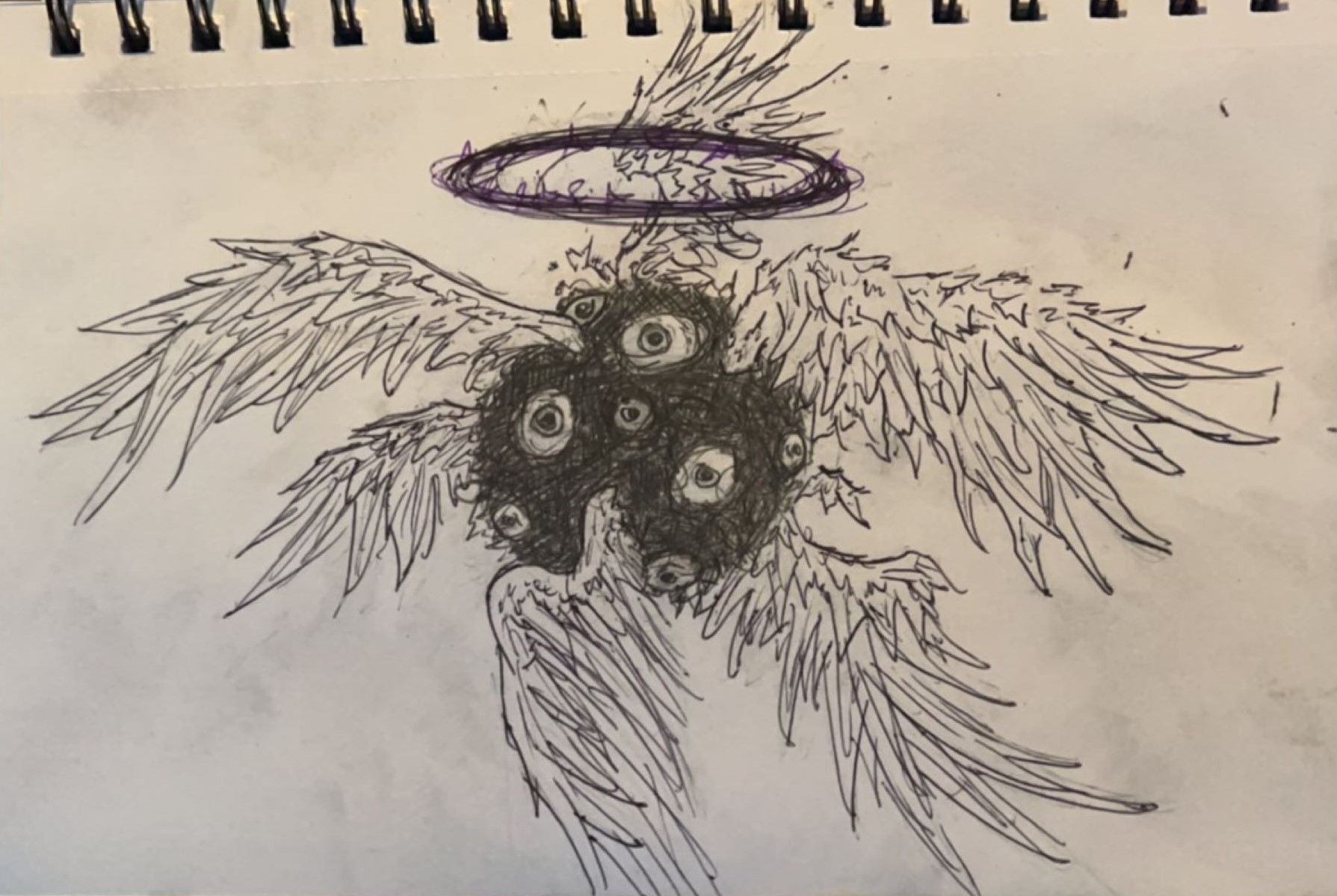 Second version of concept art for the Cherub drawing